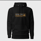 Steel Toe Hustle hoodie matched to the sample